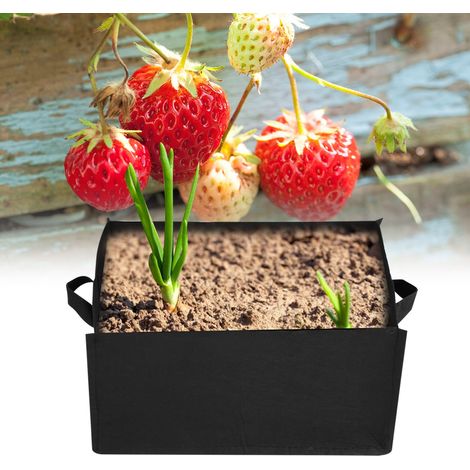 sac carré pour la plantation de légumes et de fraises, pour jardin, fleurs et pépinière (S 403020cm) (1/5)
