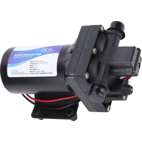 Pompe à membrane électrique 12V auto-amorçante pour camping-car, bateau, yacht et jardin - Pompe immergée polyvalente, débit performant, usage multiple. (1/5)
