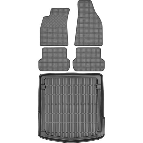 Audi A4 B6 B7 Limousine (2001–2008) – SET: Gummifußmatten + Kofferraummatte