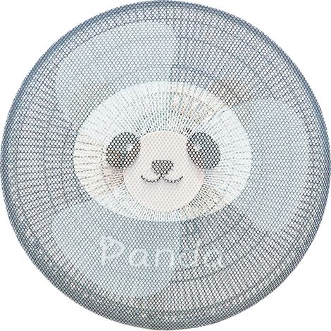 Couvercle anti-poussière rond pour ventilateur électrique, pour piédestal d'été, filet de sécurité lavable et anti-poussière, maille pour enfants Panda S 40cm / 15,7 pouces (1/5)