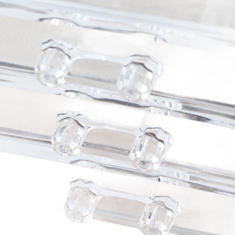 Boîte de rangement pour bijoux transparente et organisatrice avec compartiments - Ornify Luxe - Écrin élégant avec intérieur doux et spacieux (1/5)