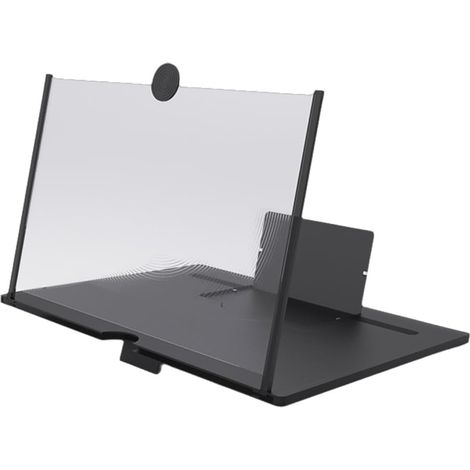 Agrandisseur D'écran Pour Téléphone - 10 Pouces - Pour Films Jeux Et Lecture - Noir - 1 Pièce (1/5)