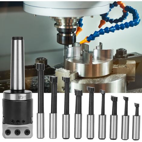 Tête d'alésage en acier au carbone haute dureté F1, filetage de queue 1-1/2-18UNF, tige M12 MT3 (1/5)
