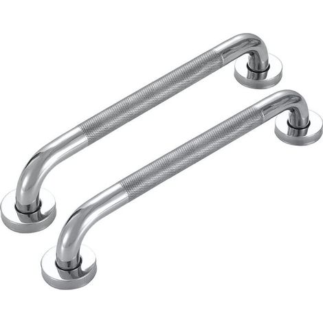 FOREHILL 2er-Pack Badezimmer-Haltegriff 50 cm Edelstahl rutschfester Dusch-Haltegriff für Badewanne, Toilette und Treppe