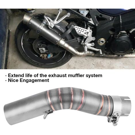 Tuyau de liaison centrale d'échappement pour moto SUZUKI GSX-R1000 2005-2006, pièce de modification, raccord intermédiaire en acier, kit accessoire performance. (1/5)
