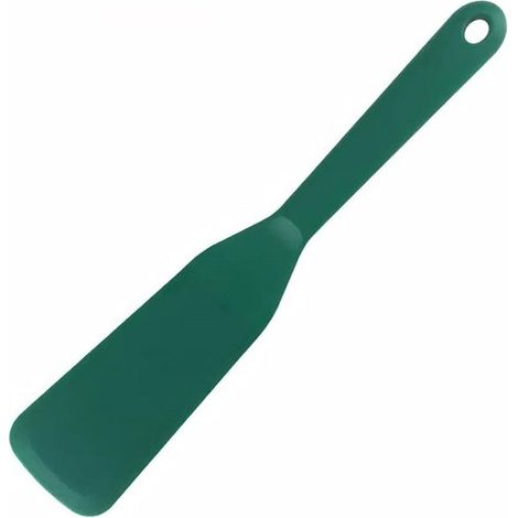Espátulas de silicona (juego de 2)，Espátulas de silicona antiadherentes y resistentes al calor，ideales para freír pescado，Sin BPA (verde oscuro) (1/5)