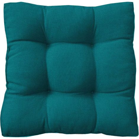 Sitzkissen für den Boden aus Stoff Hawai Outdoor Petroleum 60x60x12cm - Stoff