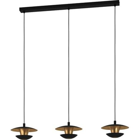 [NEUWERTIG] B-Ware EGLO Hängeleuchte Pendelleuchte LED Nuvano schwarz gold Wohnzimmerlampe Esszimme (1/2)