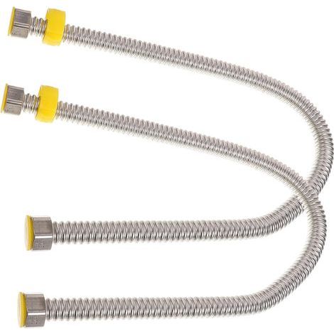 2 Pieces Corrugated Home Resistant Steel Flexible Pressure Heater (1/5)