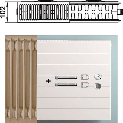 Kermi Radiateur de remplacement Therm-x2 Line type 22 559x1605mm PLK220551601N1K (1/4)