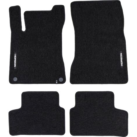 Tapis de Sol de Voiture pour Mercedes-Benz GLA H247 2019-2025 Velours Noir 4Pcs