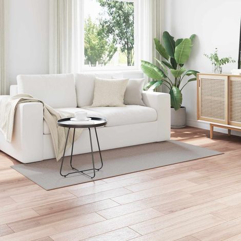 Alfombras de área LUGO Crema y Taupe 200 x 80 cm Poliéster