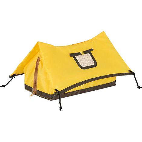 Boîte à mouchoirs en forme de tente pliable portable, boîte de rangement créative pour camping et extérieur, distributeur de mouchoirs portable (1/4)