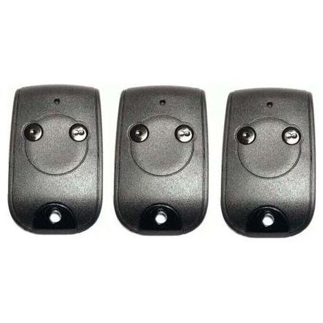 VURAHOME - Télécommande 2 canaux 433.42MHz pour moteurs de portails et portes de garage – Batterie lithium 240mAh – Portée 50m – Matériau ABS durable (1/2)