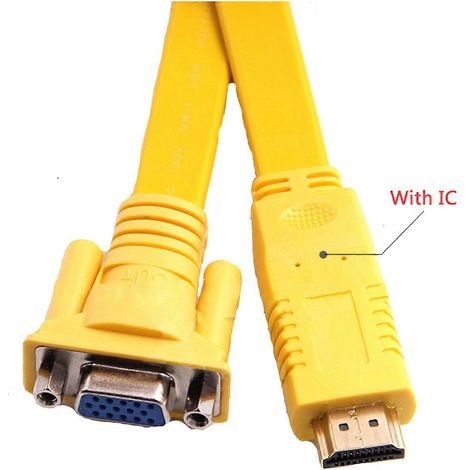 Adaptateur HDMI vers VGA mâle 1080p pour projecteur TV HD et boîtier TV (1/4)