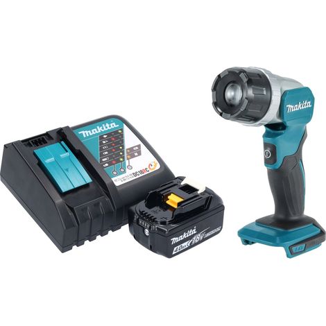 Makita DML 808 RM1 Lampada portatile a batteria 14,4 / 18 V 190 lm LED + 1x batteria ricaricabile 4,0 Ah + caricatore