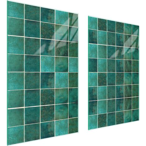 GLASSCHUTZPLATTE FÜR HERD 75x52 GRÜN (1/5)