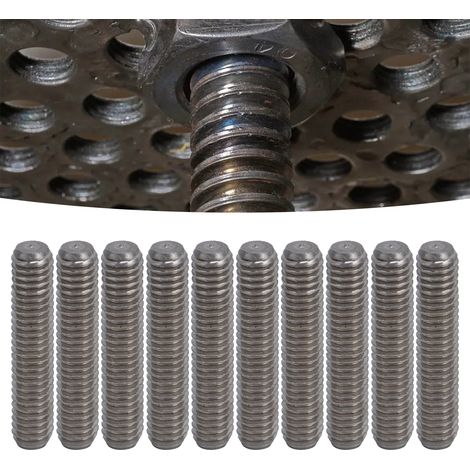 Dix unités sont vendues à la fois. Tige filetée en acier inoxydable M4 série 4808, référence 4808-0004-0020 (1/5)