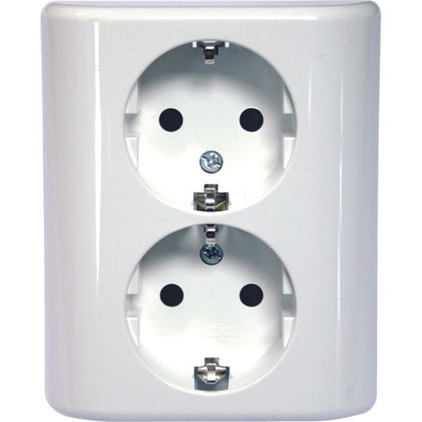 simon finstock doble base empotrar blanco schuko 16a  ms540108 (1/5)