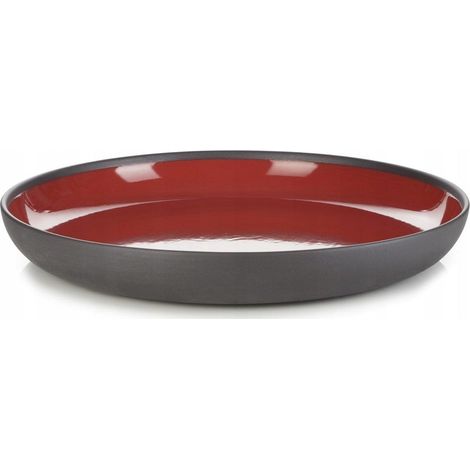Revol Solid Platte aus rotem Porzellan 27 cm