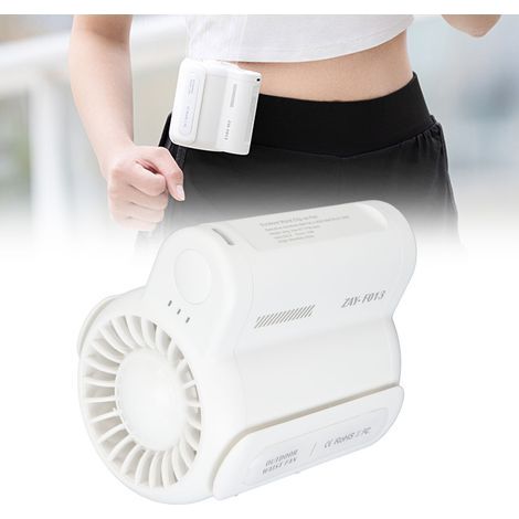 [Tragbarer Ventilator] Hanger Corp. V4500 Lithium-ABS-Ventilator, 4500 mAh, tragbar, mit Clip, USB-Anschluss, verstellbar, ohne Rotorblätter (1/5)