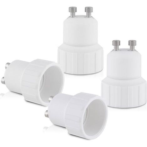 10pcs Adaptateur douille GU10 vers E14 - Convertisseur culot baïonnette Pour ampoule LED halogène - Éclairage intérieur (1/4)