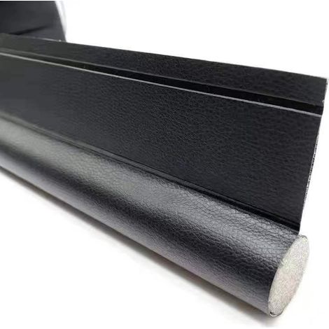 Boudin de porte 76 cm (30 pouces), compatible avec les joints d'étanchéité de porte, pour portes extérieures et intérieures, bloque le bruit, l'air, la fumée et la poussière, noir (1/5)