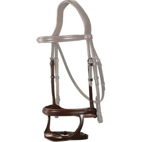 Brida dyon double noseband cuero anatómico competición
