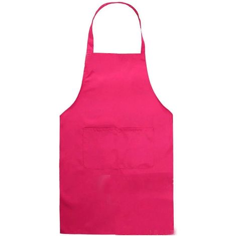 Einfache Schürze mit Taschen, Lätzchen, Küche, Kochen, Backen, Erwachsene-Rose Red