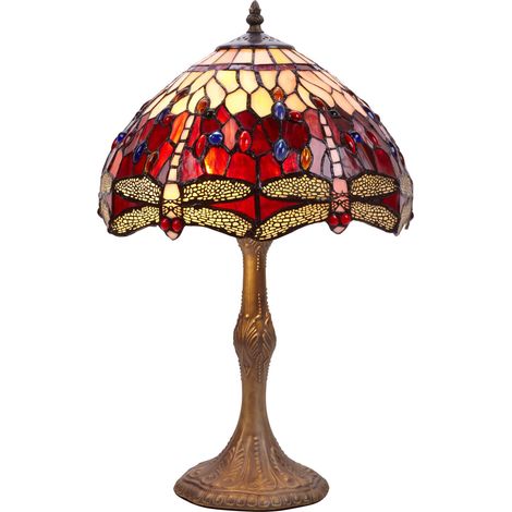 Mittlere Tischlampe, Durchmesser 30 cm, Serie Belle Rouge