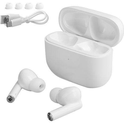 Casque Bluetooth A8 V5.0+EDR TWS sans fil semi-intra-auriculaire sport intelligent blanc pour extérieur (1/5)