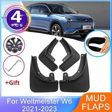 4-teiliges Schmutzfänger-Set für Weltmeister W6 2021 2022 2023, Kotflügel vorne und hinten, Spritzschutz, Radlaufschutz, Schmutzfänger, Upgrade-Autozubehör (1/5)