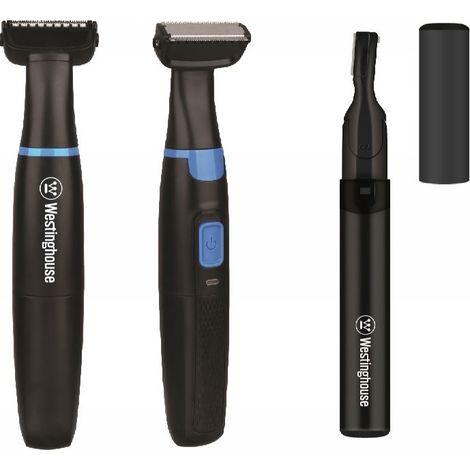 Regolabarba (usb) + regolabarba (batterie) - westinghouse - set +9 attacchi