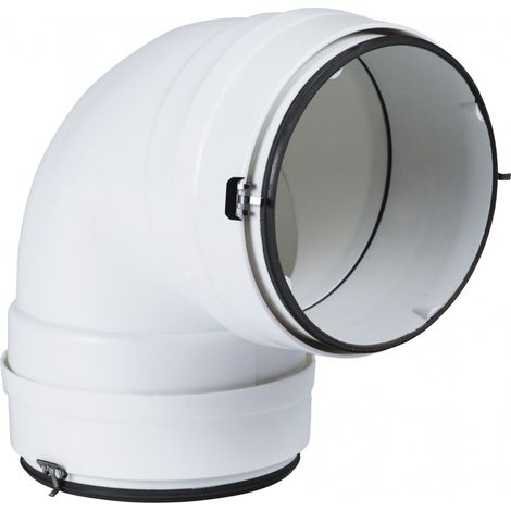 Coude 90° circulaire ⌀100 plastique à joints - CC 100 J - 460062 ATLANTIC - 460062 (1/3)