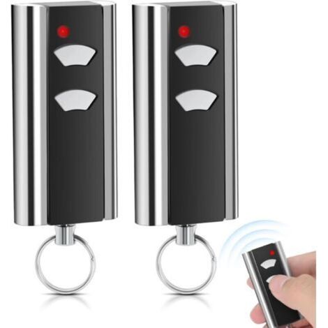 Lot de 2 télécommandes pour ouvre-porte de garage Normstahl RCU 433 2K, code tournant, compatible avec RCU 433-2, RCU 433-4, EA433 2KM, EA433 2KS, T433-4 (1/5)