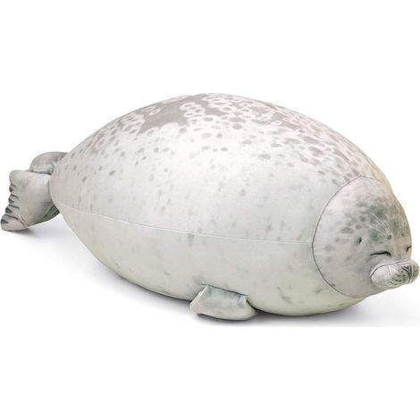 Coussin Phoque 30 cm, peluche phoque potelée et mignonne (1/5)