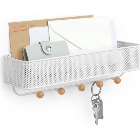 PERCHA CON ORGANIZADOR para el recibidor Estique BLANCO (1/5)