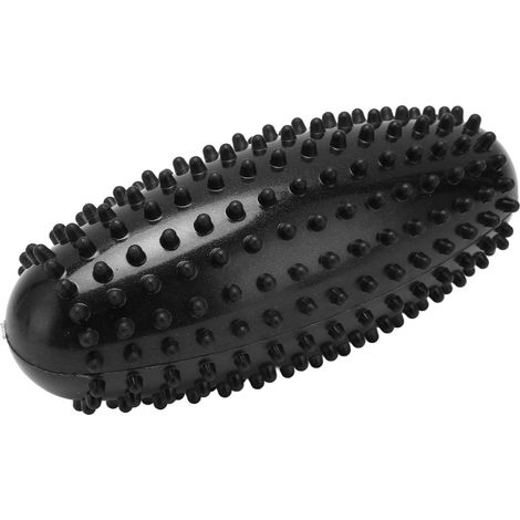 Balle de massage en PVC durable et inodore, rouleau de massage multifonction portable pour les pieds, le dos et la fasciite plantaire, noir. (1/5)
