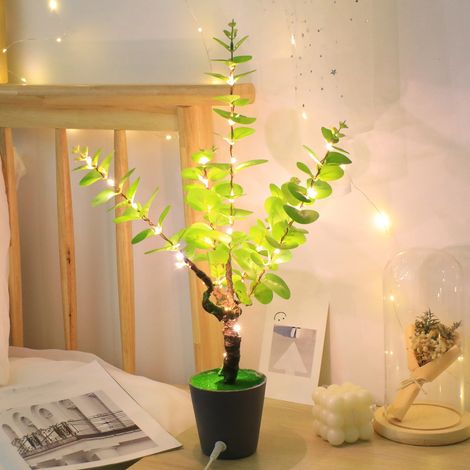 Arbre Lumineux Led - Simulation Plante - Veilleuse USB - 30 LED - IP44 - 4,5 V - 50 x 9,5 cm - Vert (1/5)