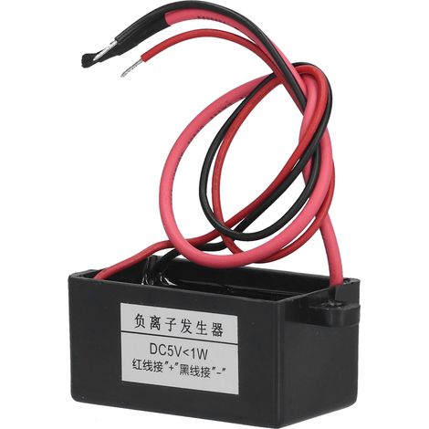 Mini-Luftreiniger mit Negativionengenerator, schwarzes Ionisator-Generatormodul für Wasserspender, DC 5 V (1/5)