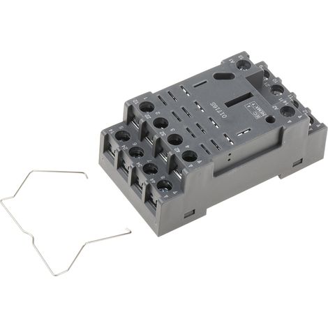 Prise femelle à montage sur rail DIN 14 contacts, Rail DIN, 300V, pour Relais 4RT RKL de RS PRO ( Prix pour 1 ) (1/2)