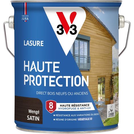 Lasure Haute Protection Biosourcée V33 wengé Satin - 2,5L