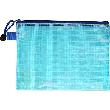 Cartella orizzontale formato A5 con cerniera, blu