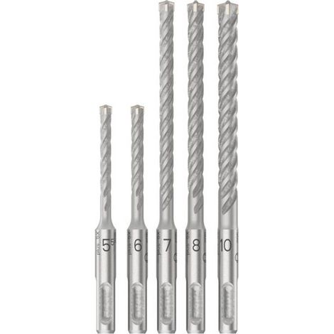 Set di punte per martello PRO SDS plus-5X, 5,5/6/7/8/10 mm, 5 pezzi (1/5)