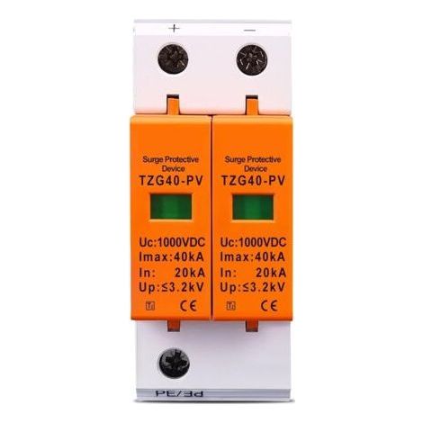 DC SPD 1000V 20kA 40kA Household Surge Protector Low Voltage Surge Protector 1pc (1/4)