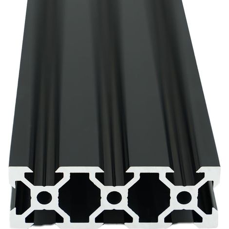 1PC 400mm 2060V Type Norme Européenne Profil Aluminium anodisé Noir Profilé linéaire d'extrusion pour imprimante 3D et machine de gravure laser CNC DIY (1/5)