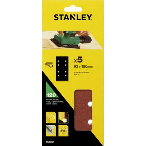 STANLEY STA31587 5 FOGLI VEL BOSCH 93X190 GR 120