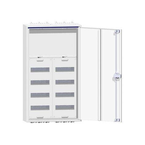 Tableau électrique Hager fwb62n 96 compartiments 8 rangées