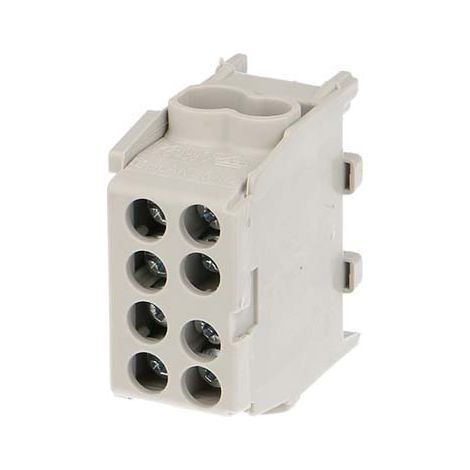 Morsetto di derivazione per blocco di distribuzione Hlak 25-1/2 M2 ponte grigio 1P 1,5-25mm2 1,5-16mm2 Pollmann 2080136