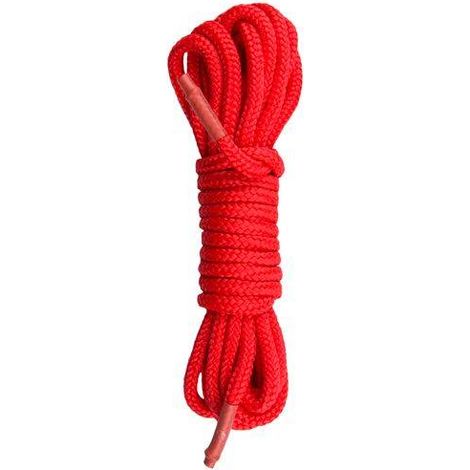 Corda bondage in nylon da 5 m, rossa (1/4)